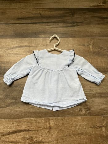 Blouse bleu clair 3 mois