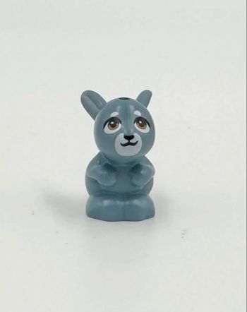 Lego Animaux Friends : Lapin bleu / gris au museau blanc - NEUF