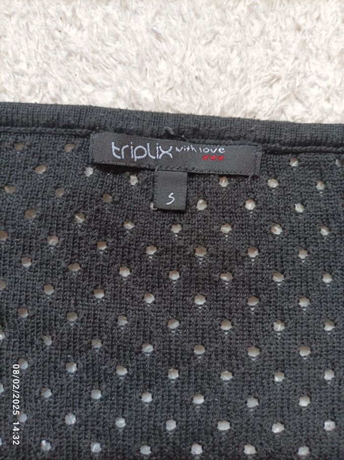 Pull ajouré noir 36/38 - photo numéro 2