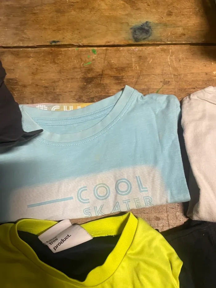 Lot de 5 t-shirts garçon 6/8 ans – Idéal pour la rentrée - photo numéro 5