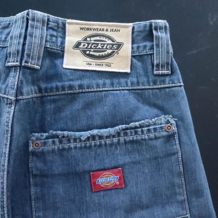 Bermuda jeans denim hip-hop large baggy short Dickies y2k 2000 taille 28us 38eu - photo numéro 5