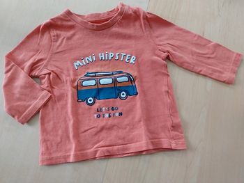 Pull fin bébé 12 mois orange van