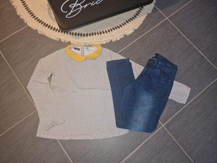 T-shirt +Pantalon fille 10 ans