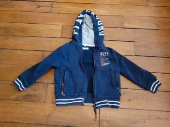 Gilet polaire zippé à capuche - Verbaudet
