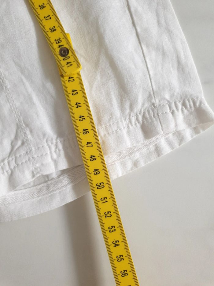 Oxbow short blanc en lin taille 38 - photo numéro 12
