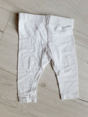 Vêtement bébé fille pantalon legging blanc 6 mois