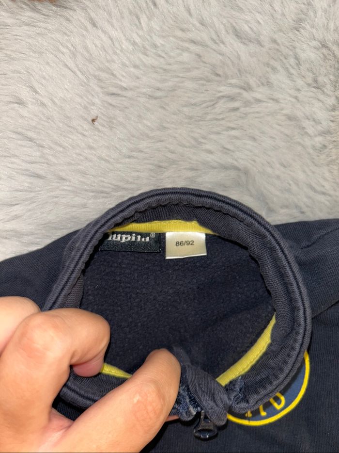 Gilet à zip bleu foncé - 18/ 24 mois - Lupilu - photo numéro 3