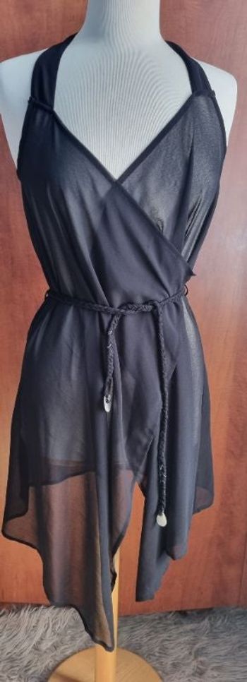 Paréo noir transparent Morgan