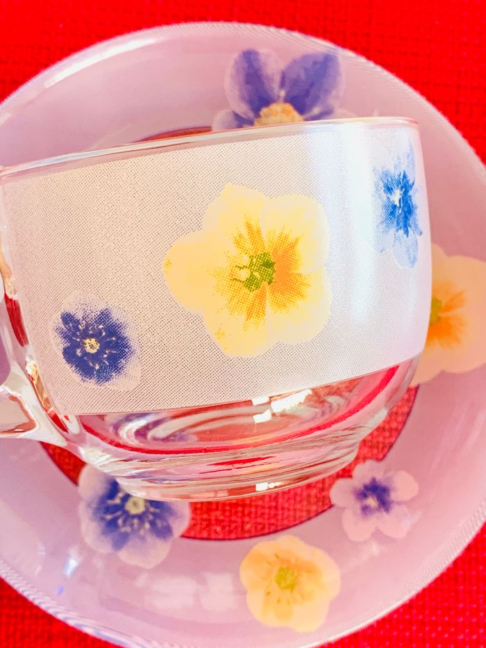 Set 6 tasses à thé avec 6 soucoupes, Arc France - photo numéro 7