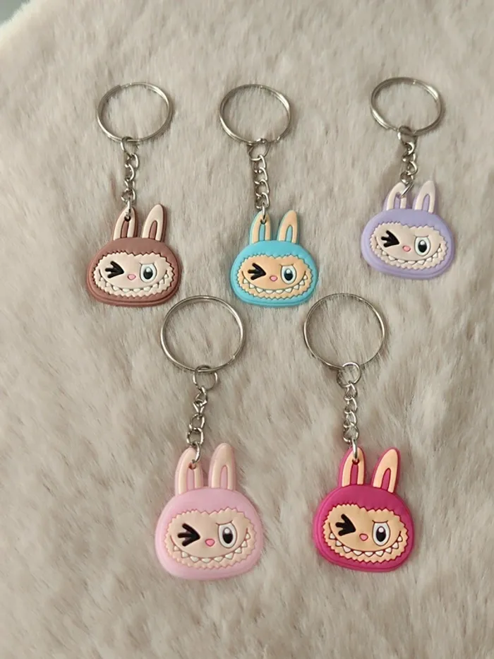 Lot de 5 Porte-clefs🤎Labubu🩷
