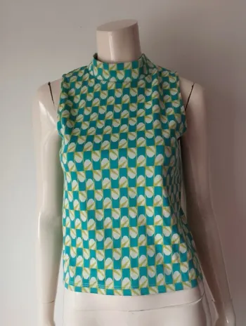 Blouse sans manche imprimé rétro Promod taille s