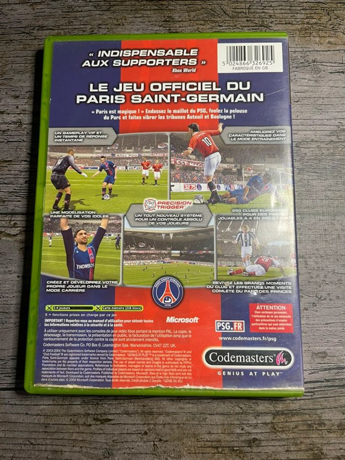 PSG Club Football 2005 - Xbox Complet Version FR Microsoft - photo numéro 2