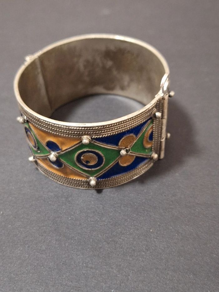 Manchette bracelet berbère ancien vintage - photo numéro 2