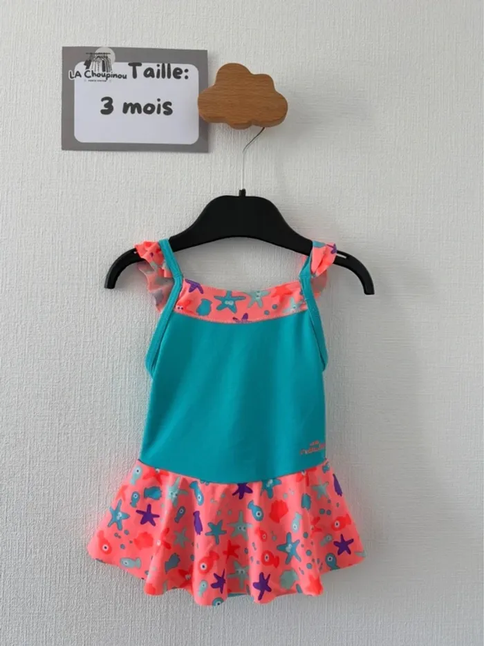 Maillot de bain une pièce - taille 3 mois 🌸
