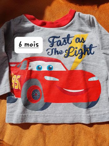 Tee shirt Cars 6 mois