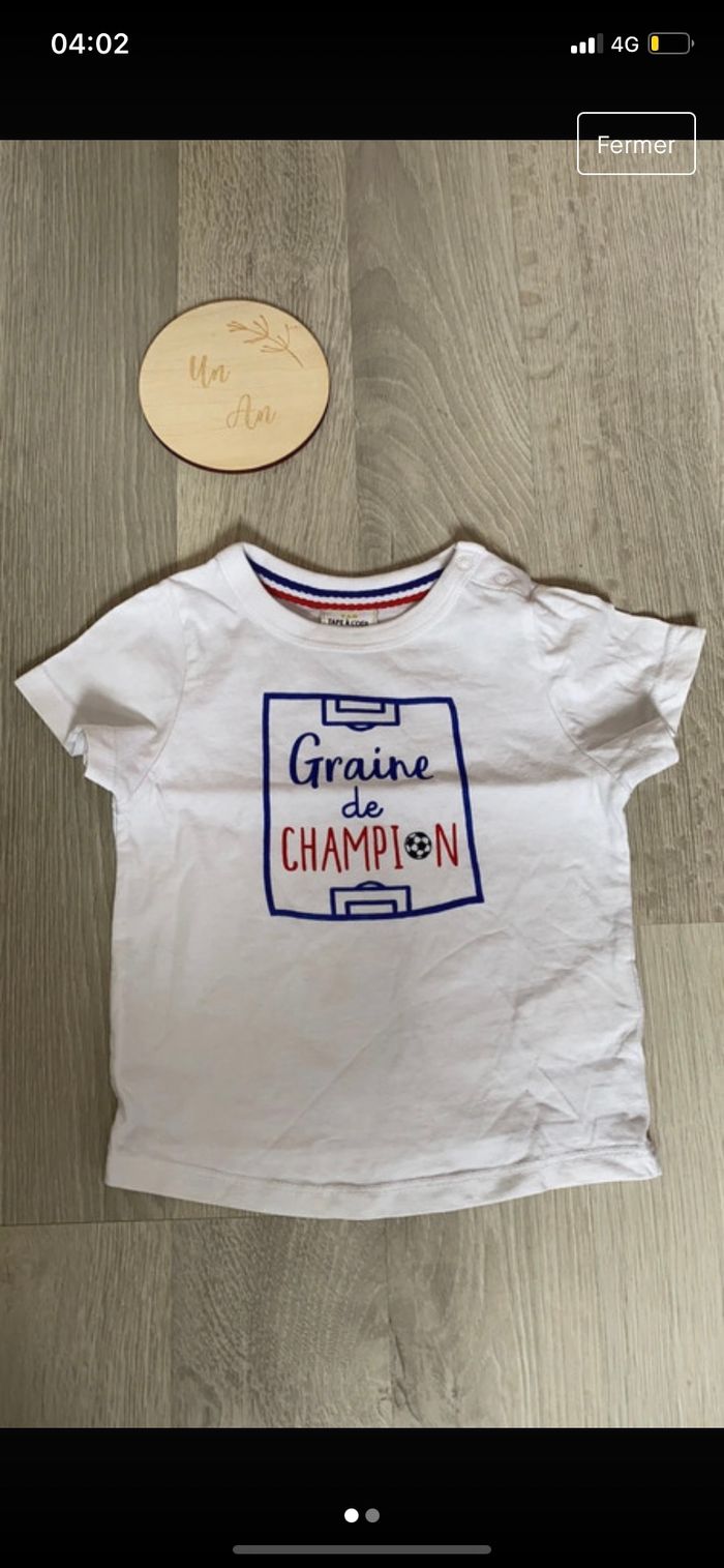 Tee shirt garçon 12 mois
