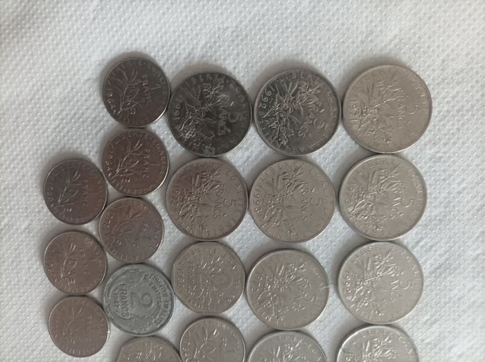 Lot de 20 pièces de monnaie France - photo numéro 5