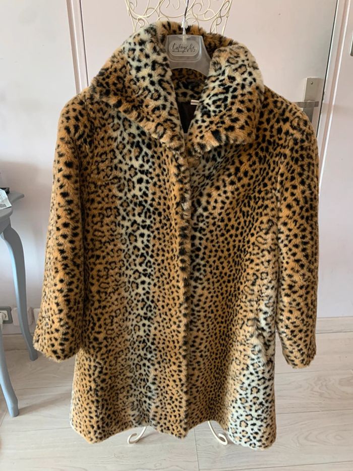 Manteau fourrure léopard 38