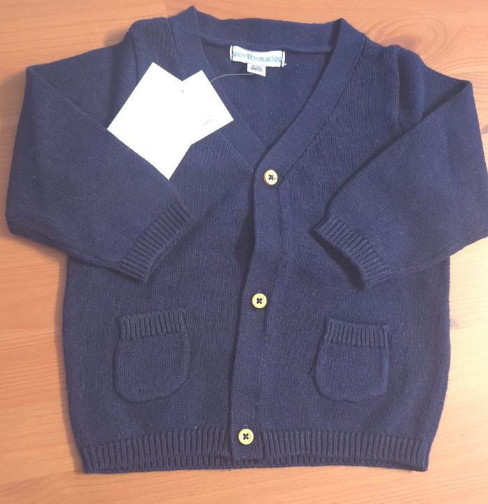 (Neufs non portés) 🏷 gilet tricot et teeshirt ml 6mois Garçon 🏷😍🥰 - photo numéro 2