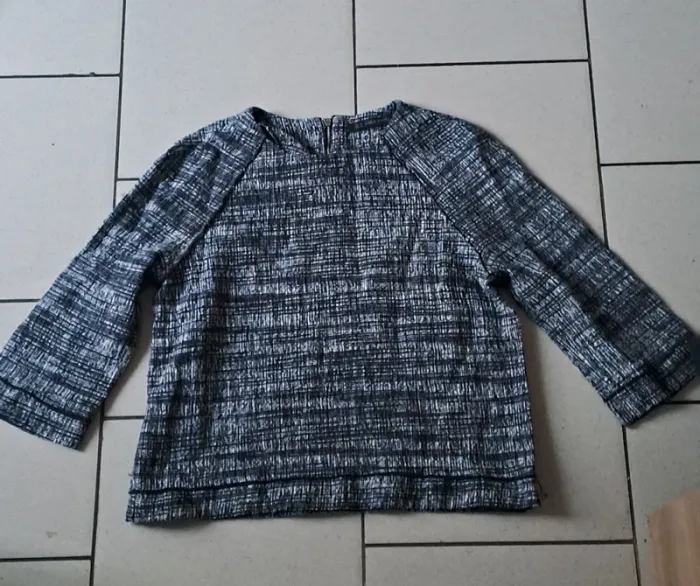 Sweat gris chiné