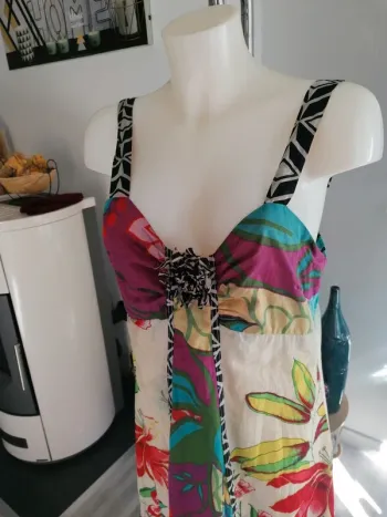 Robe longue colorée M 101 idees