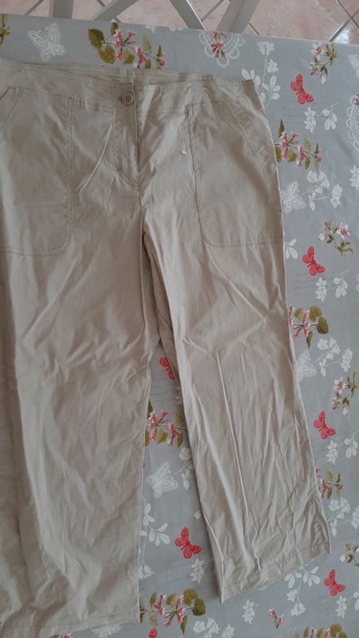 Pantalon Cargo Blanc Esprit Femme Taille 42 - Occasion En Très Bon état - Style Décontracté