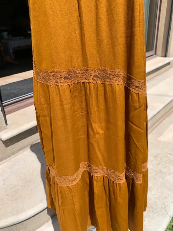 Robe à bretelle mi-longue ocre Les Petites taille S - photo numéro 11