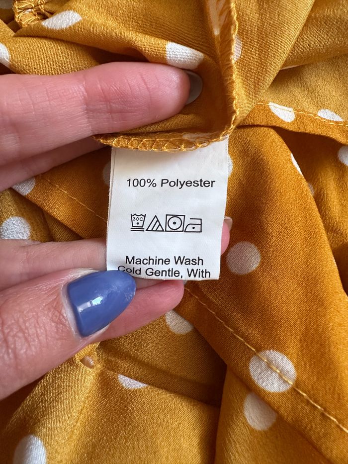 Robe jaune à pois T.34 Shein - photo numéro 9