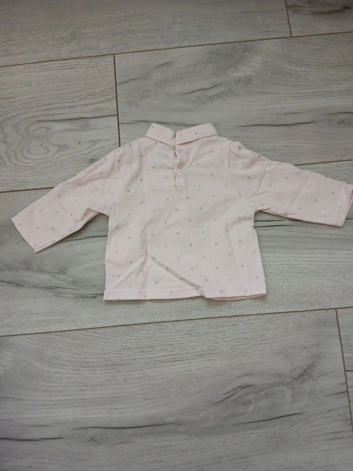 T-shirt manches longues ~ Obaïbi ~ 1mois (53cm) - photo numéro 2
