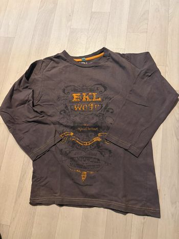 T-shirt marron 10 ans manches longues BKL wear très bon état