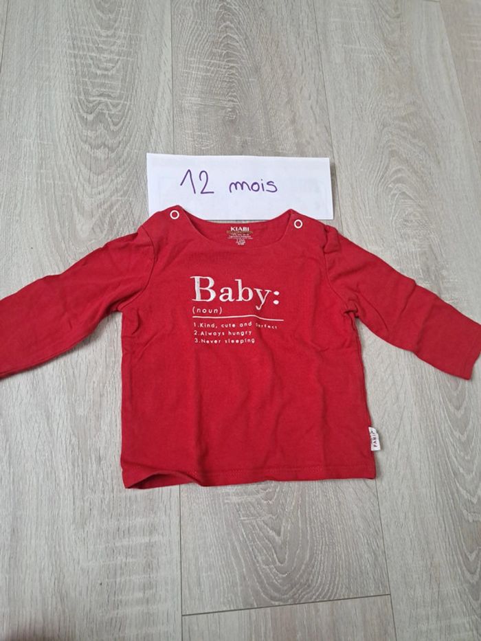 T-shirt manches longues 12 mois - photo numéro 2