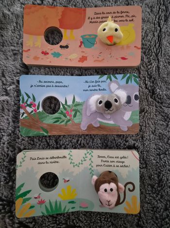 3 Livres Marionnette pour les Tous Petits