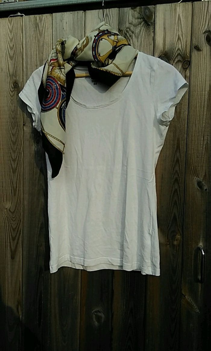 T shirt blanc H&M taille M - photo numéro 4