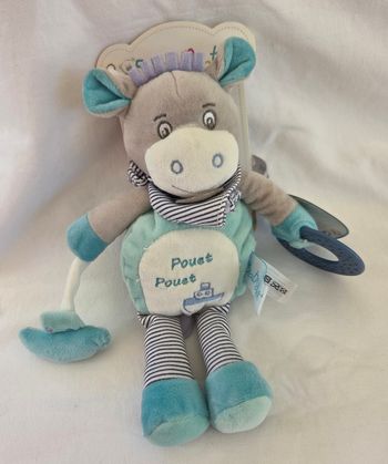 Doudou âne Picotin peluche pantin d'activités - Baby Nat