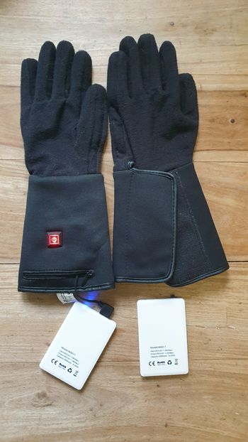 Gants chauffants Batterie amovible rechargeable en USB taille unique 