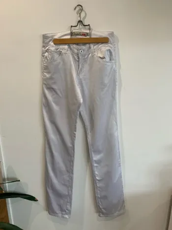 Pantalon droit blanc