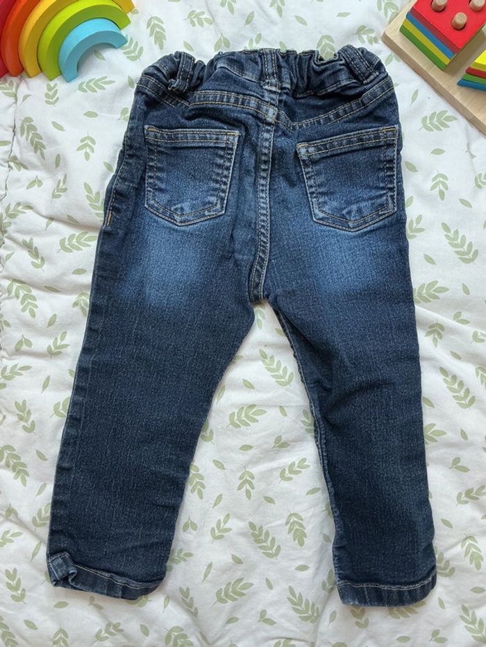 jean bleu taille réglable 24 mois boite à malice - photo numéro 5