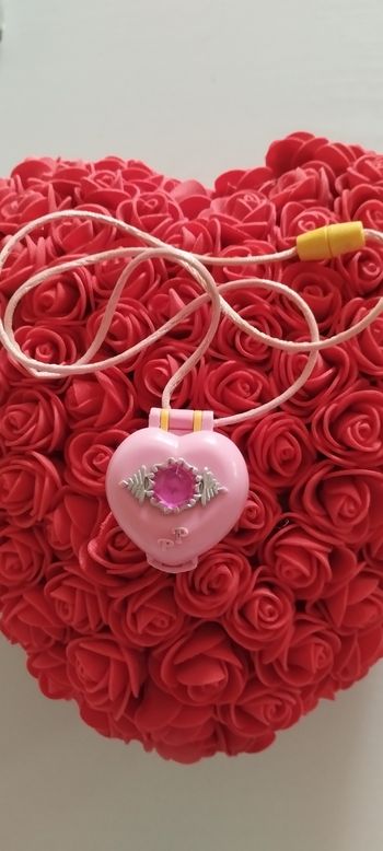 Collier coeur Polly Pocket.