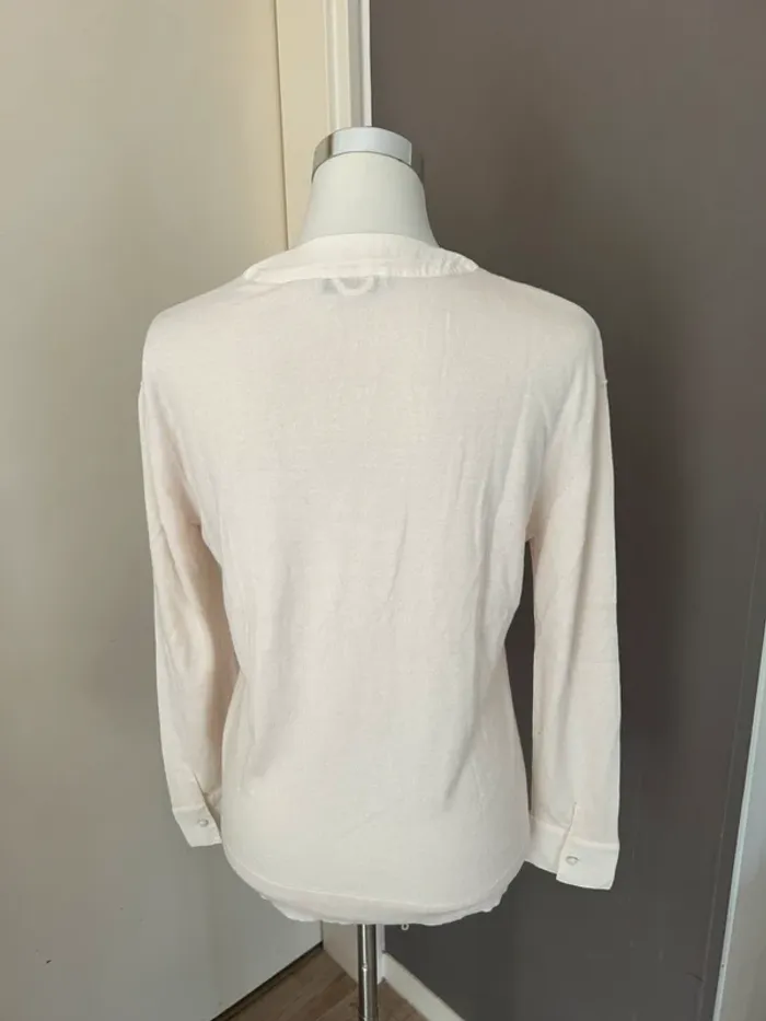 Max&moi pull fin en soie écru taille XS/34 - photo numéro 5