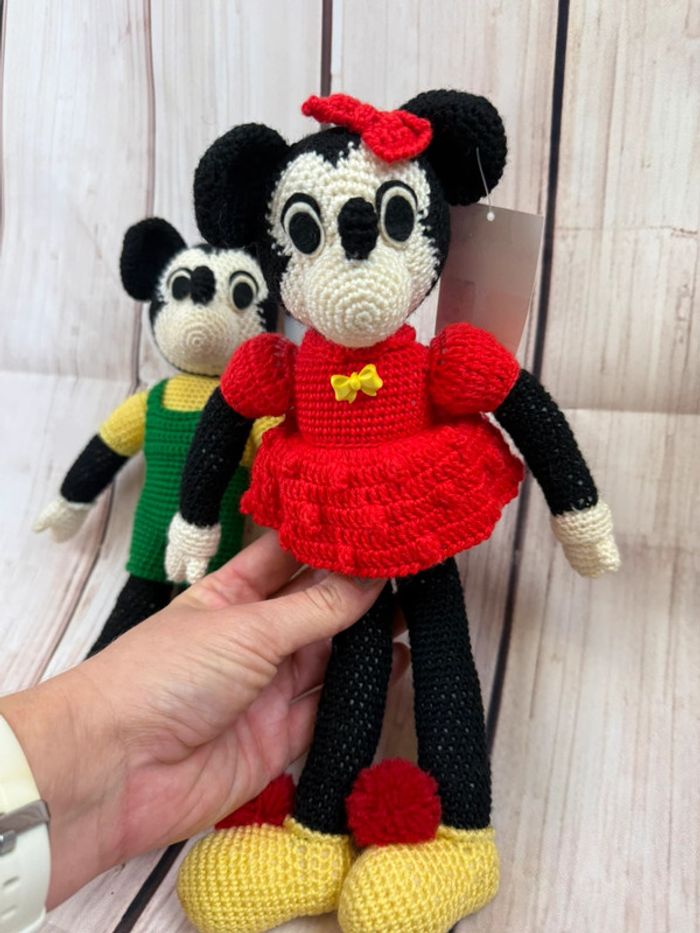 Peluches Disney Vintage import Japon Mickey & Minnie - photo numéro 3