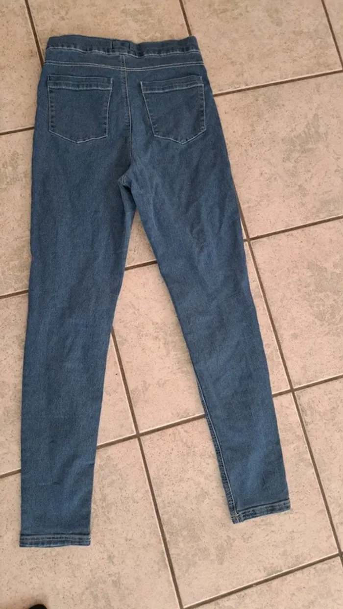 Jeans stretch été bleu clair, Tissaia, XS - photo numéro 4