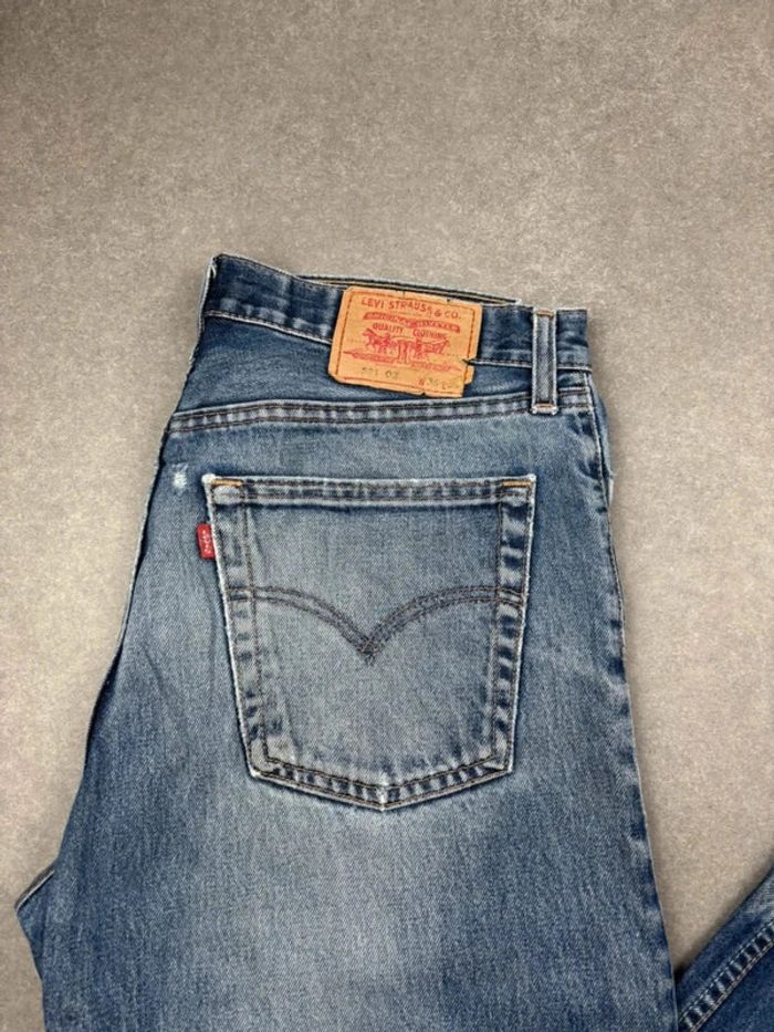 Jean pantalon coupe droite 521 02 levis bleu W36 L34 - photo numéro 2