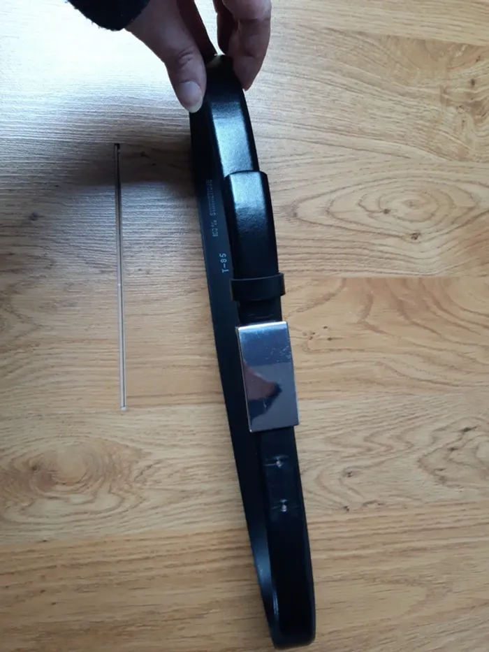 Ceinture boucle couleur argent T85 - photo numéro 3