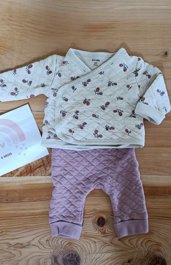 Ensemble bébé matelassé 6 mois Kiabi 