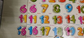Puzzle en bois les chiffres