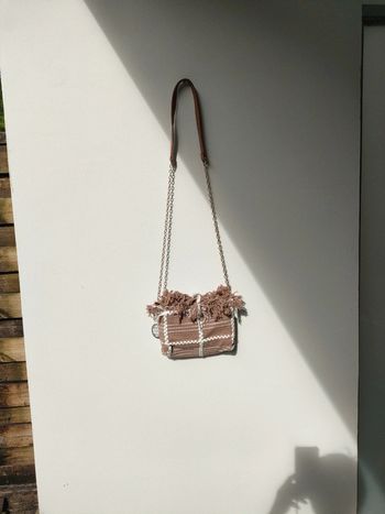 sac beige marron coton dacon paille