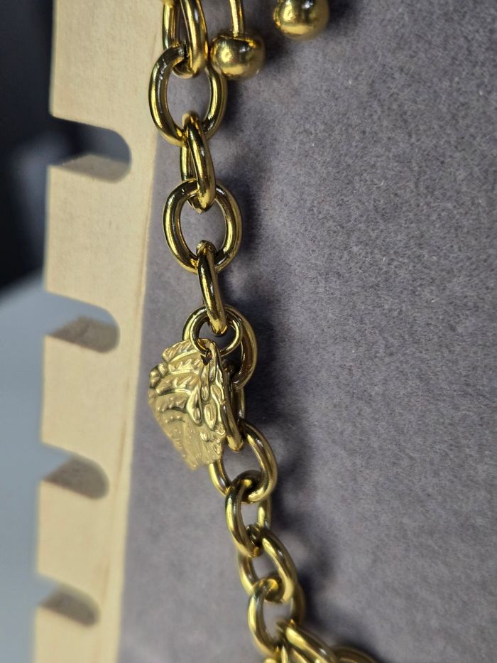 Collier chaîne en acier inoxydable à breloques Cerises et Perle - photo numéro 5