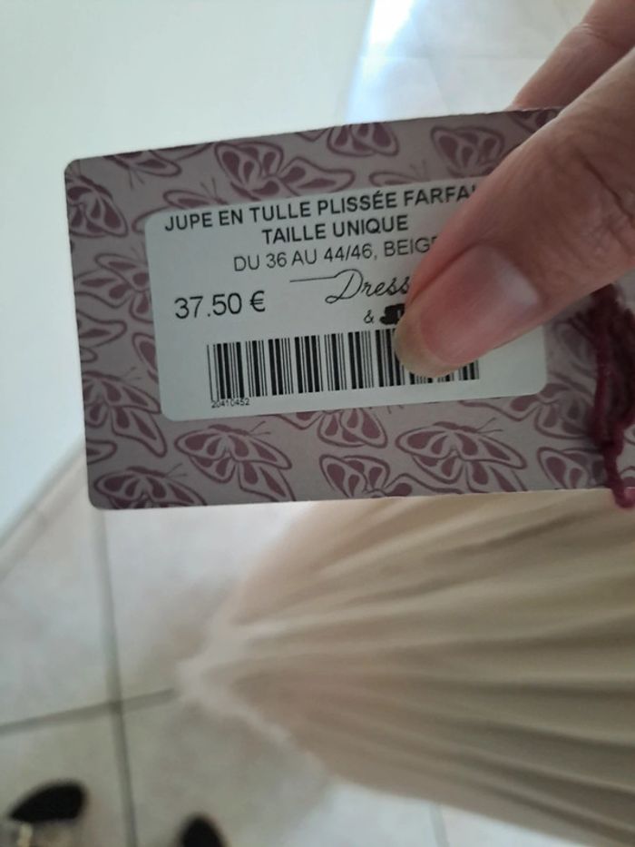 Jupe longue voile plissé - photo numéro 2