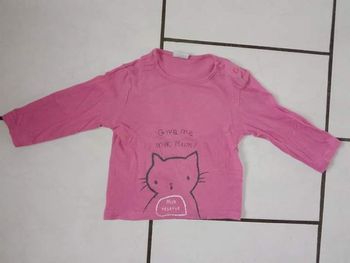 Maillot manches longues fille 12 mois