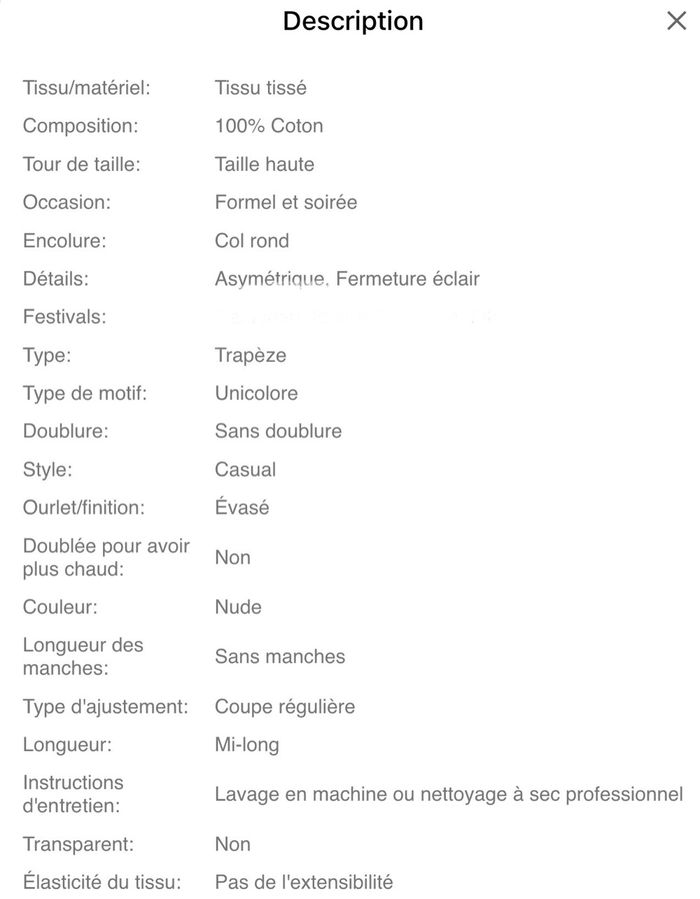 Robe coton femme - photo numéro 10